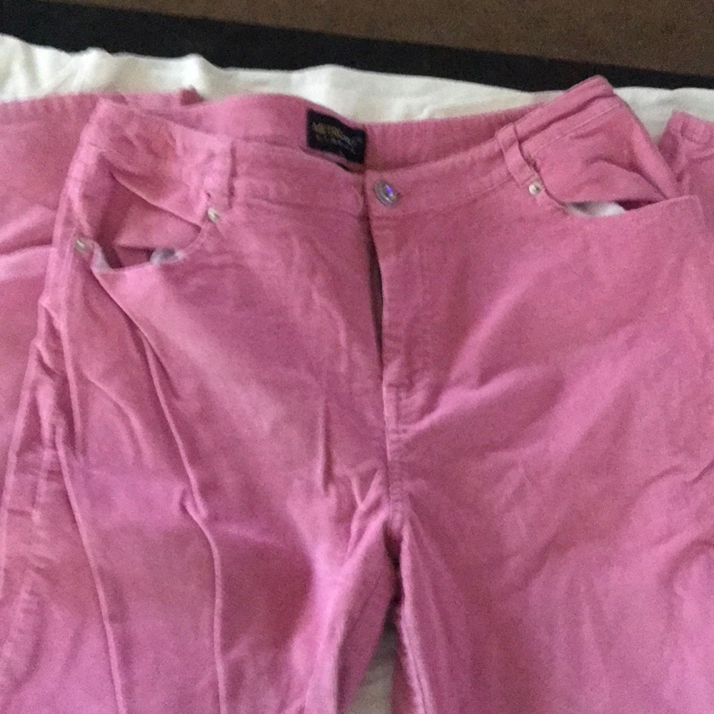 Pink corduroy pants
